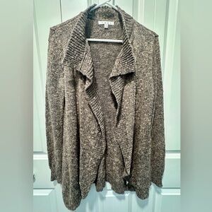 CAbi Heathered Brown Cardigan